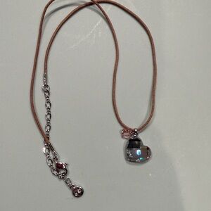 Swarovski Heart & Butterfly Pendant Necklace